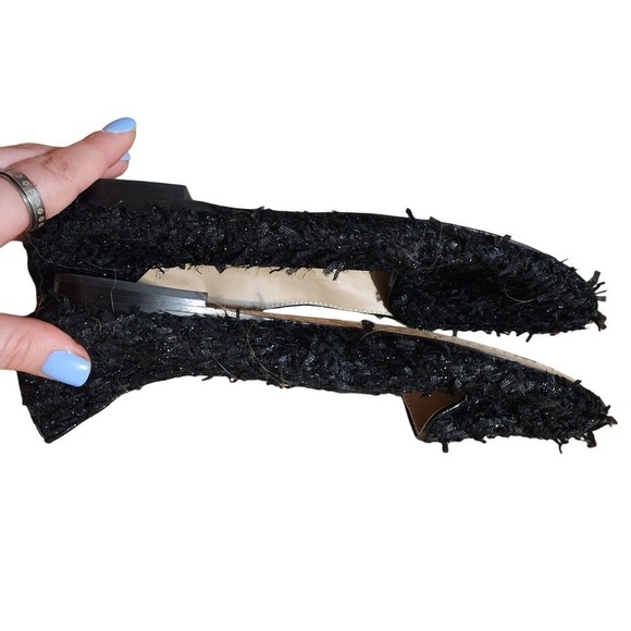 Jean-Michel Cazabat ruffle black flats - Picture 5 of 8